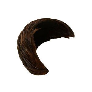 An Original Dayne Womens Brown Feathers Hair Accessory Lightweight Vintage Charm